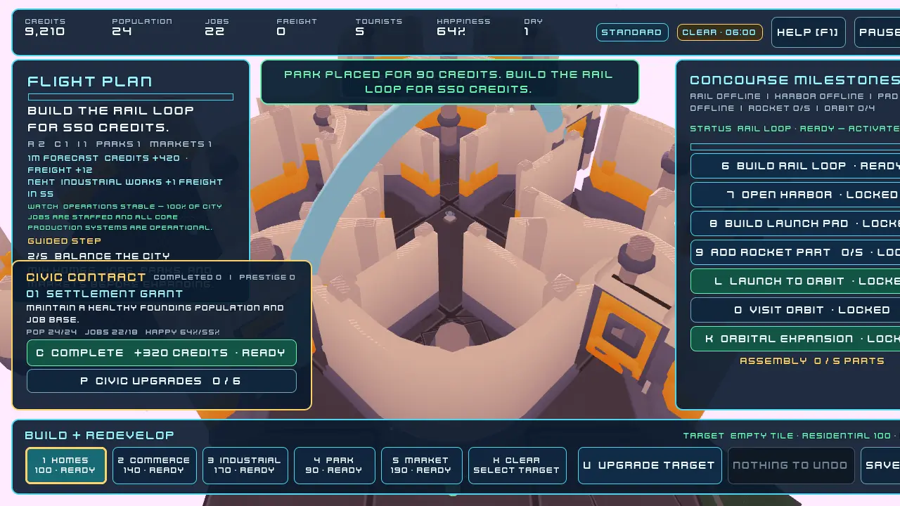 Celestial Concourse — screenshot