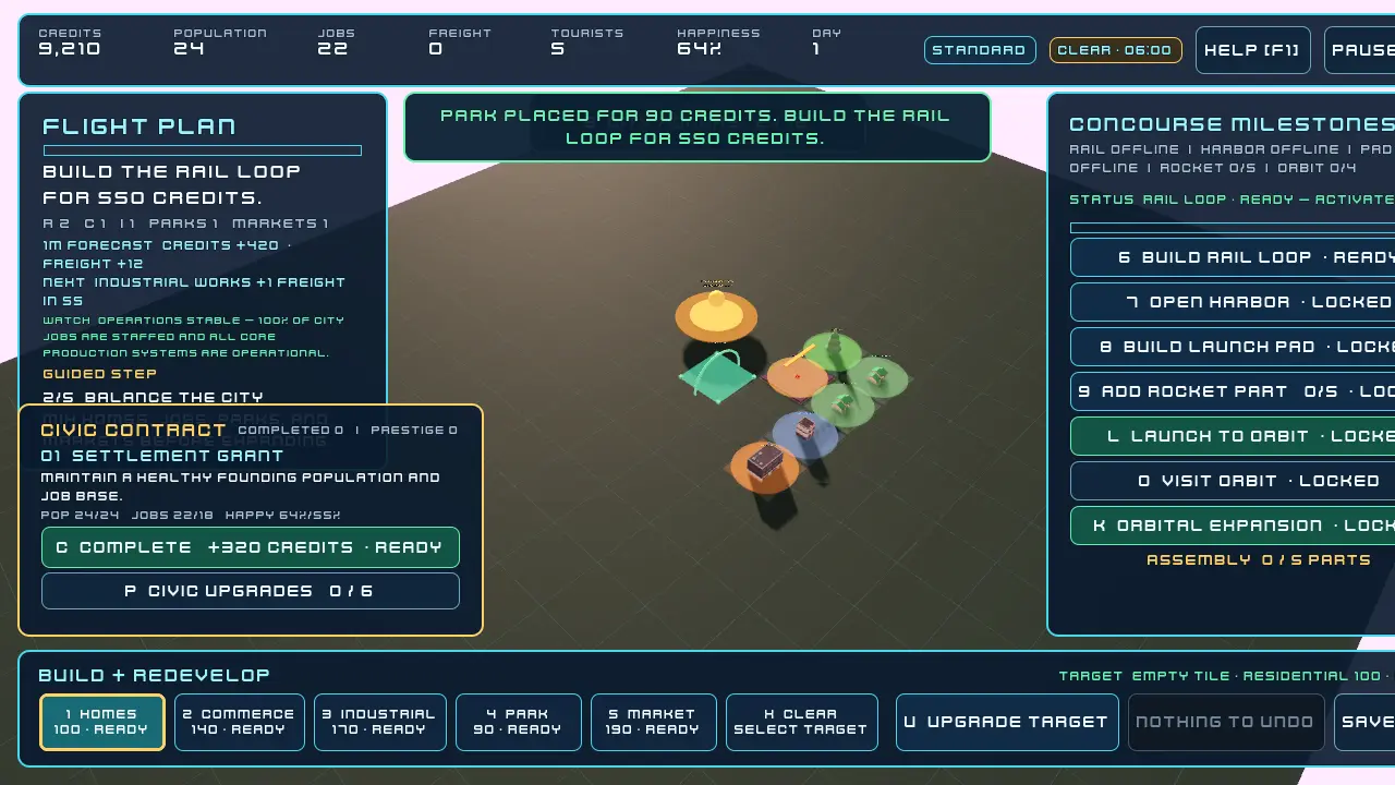Celestial Concourse — screenshot